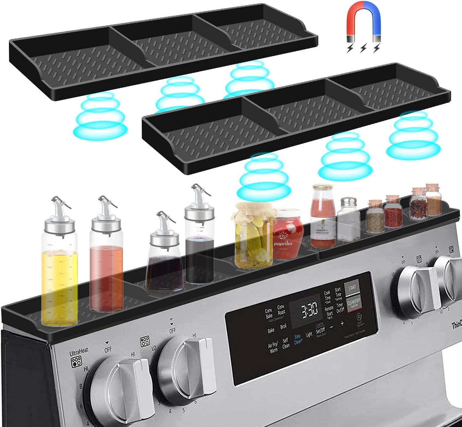 Magnetic Stove Top Shelf Organizer