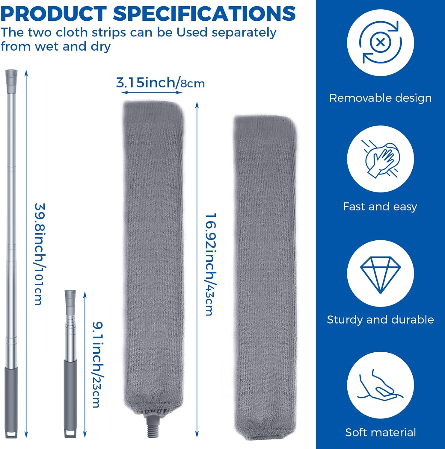 Flexible Microfiber Gap Duster - Hình 2